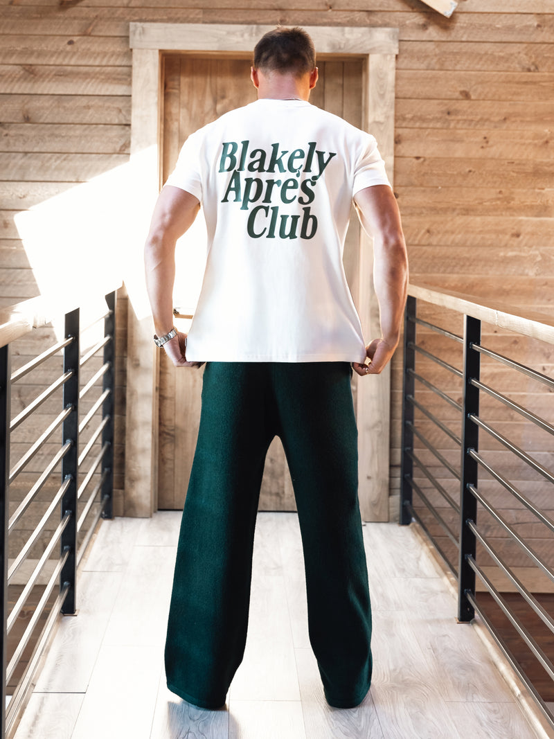 Halden Relaxed T-Shirt - Flat White & Dark Green