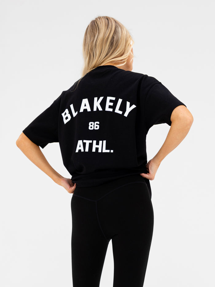 Hallie Oversized T-Shirt - Black