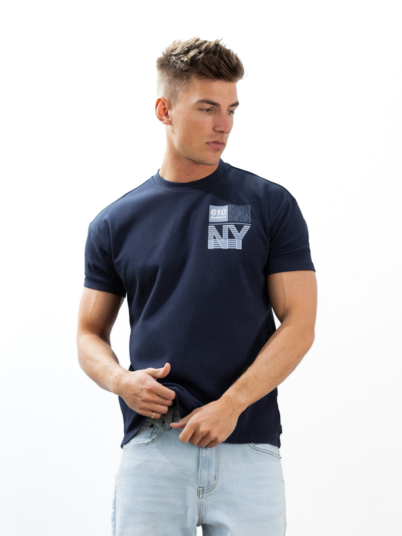 Brooklyn 610 Relaxed T-Shirt - Navy