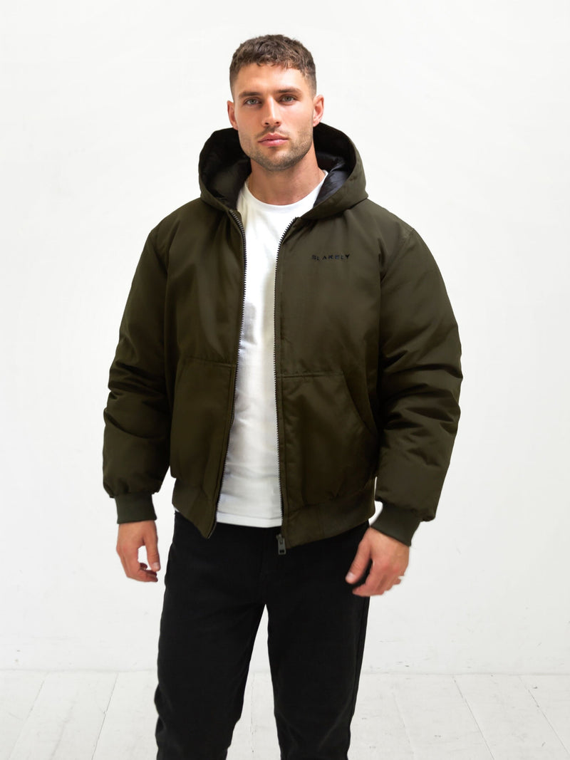 Layton Hooded Jacket - Khaki Green