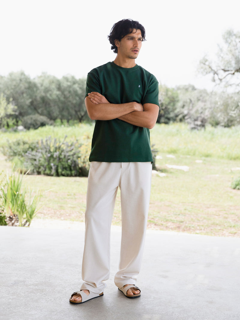Conrad Relaxed Anchor T-Shirt - Forest Green