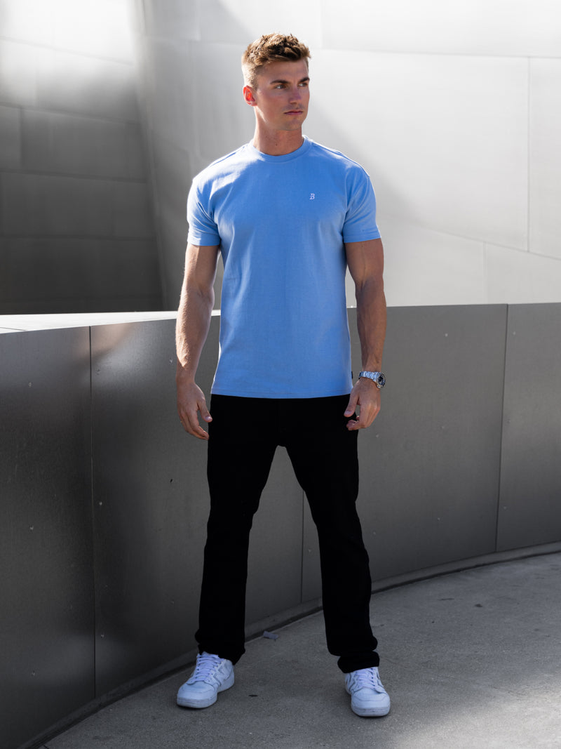 Conrad Relaxed Anchor T-Shirt - Light Blue