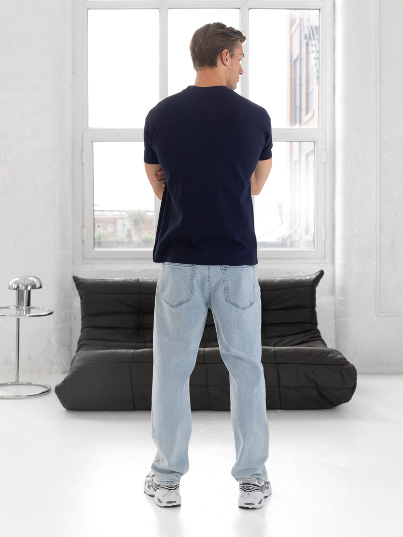 Conrad Relaxed Anchor T-Shirt - Bright Navy