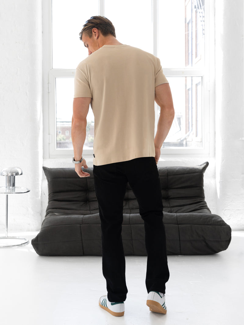 Conrad Relaxed Anchor T-Shirt - Soft Tan