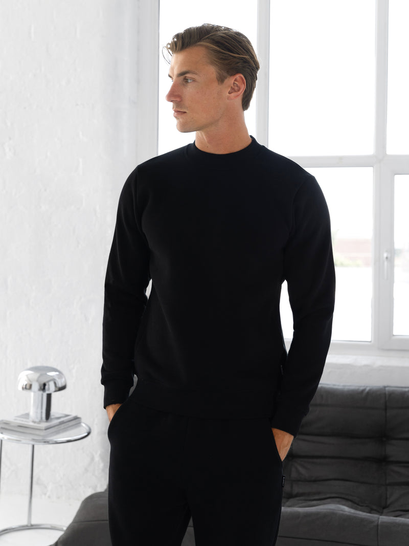 Blakely Basic Regular Fit Sweater - Black