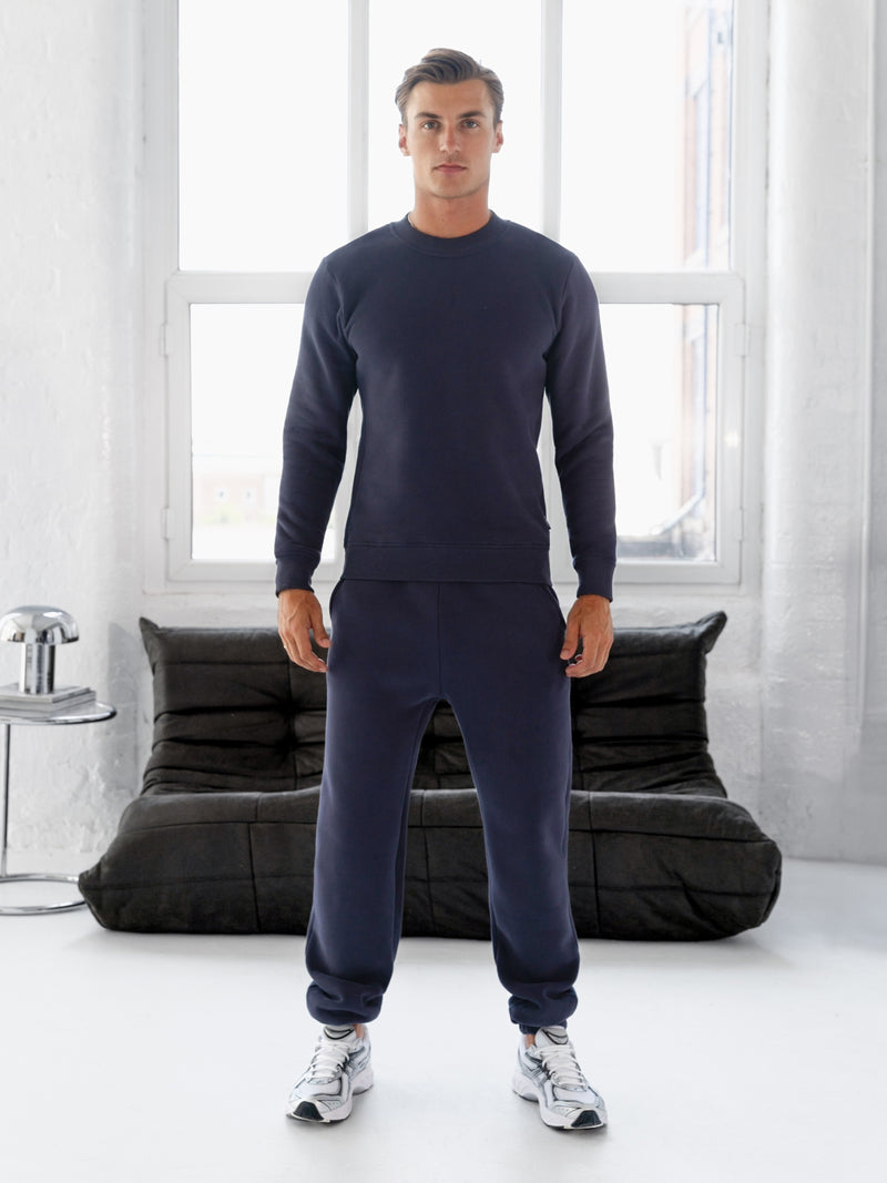 Blakely Basic Regular Fit Sweater - True Navy