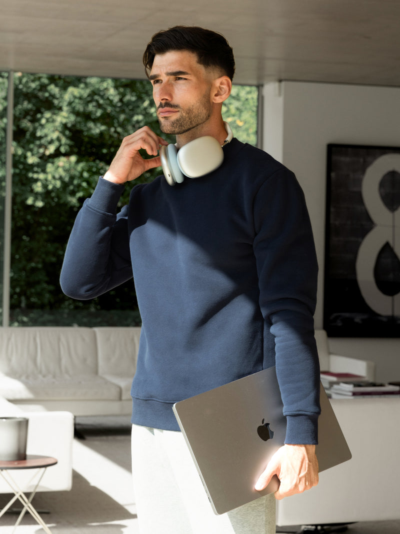 Blakely Basic Regular Fit Sweater - True Navy