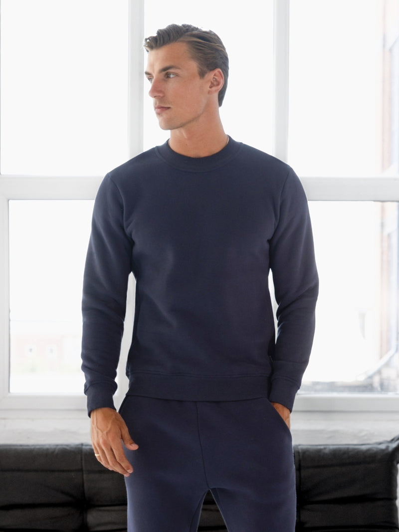 Blakely Basic Regular Fit Sweater - True Navy