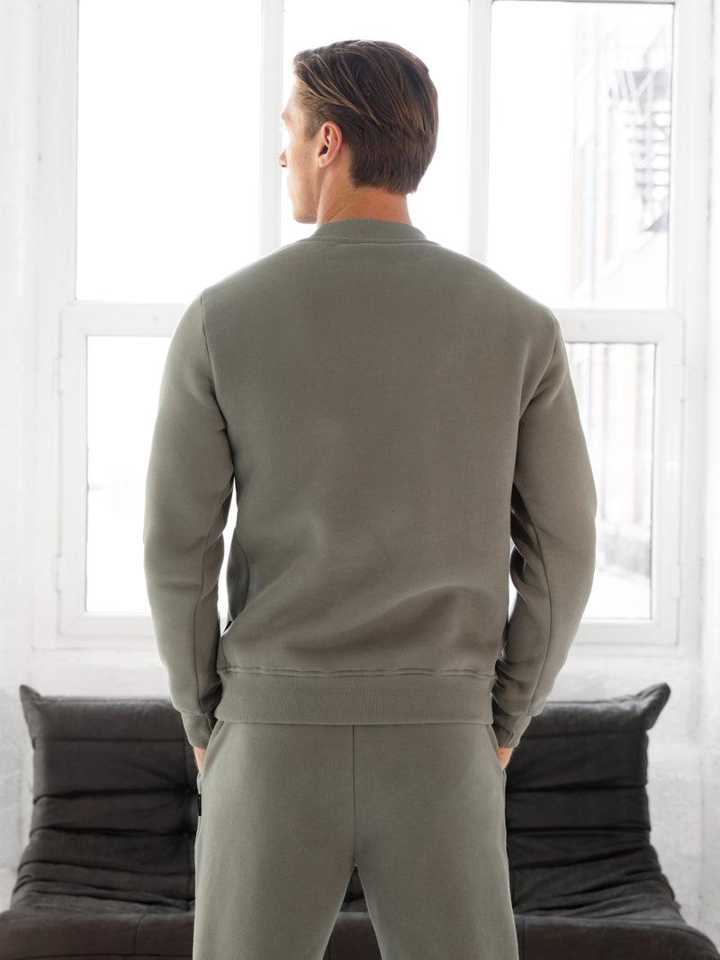 Blakely Basic Regular Fit Sweater - Safari Green