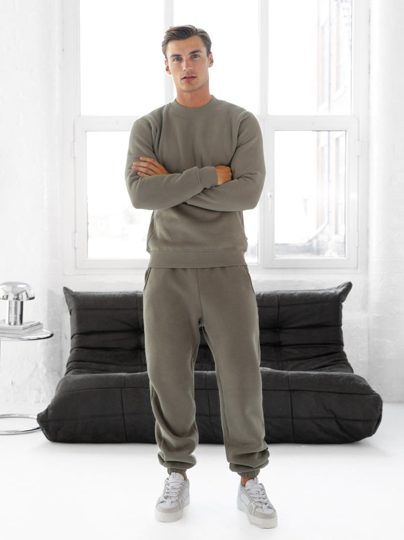 Blakely Basic Regular Fit Sweater - Safari Green