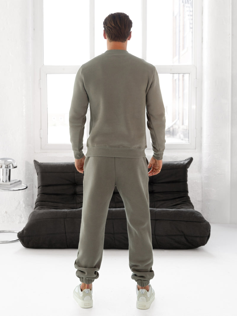 Blakely Basic Regular Fit Sweater - Safari Green