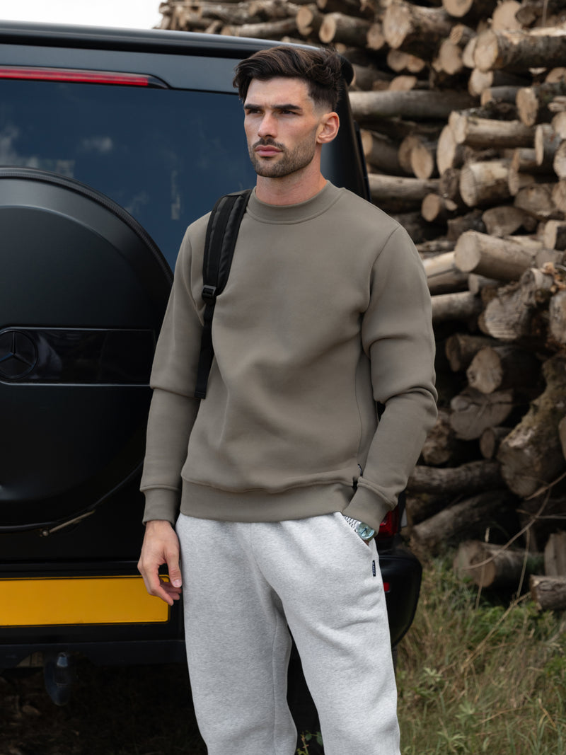 Blakely Basic Regular Fit Sweater - Safari Green