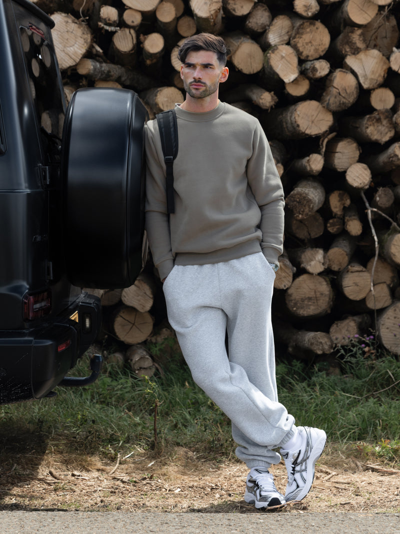 Blakely Basic Regular Fit Sweater - Safari Green
