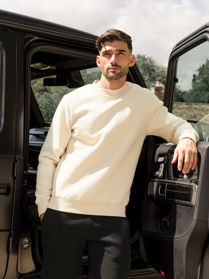 Blakely Basic Regular Fit Sweater - Bone