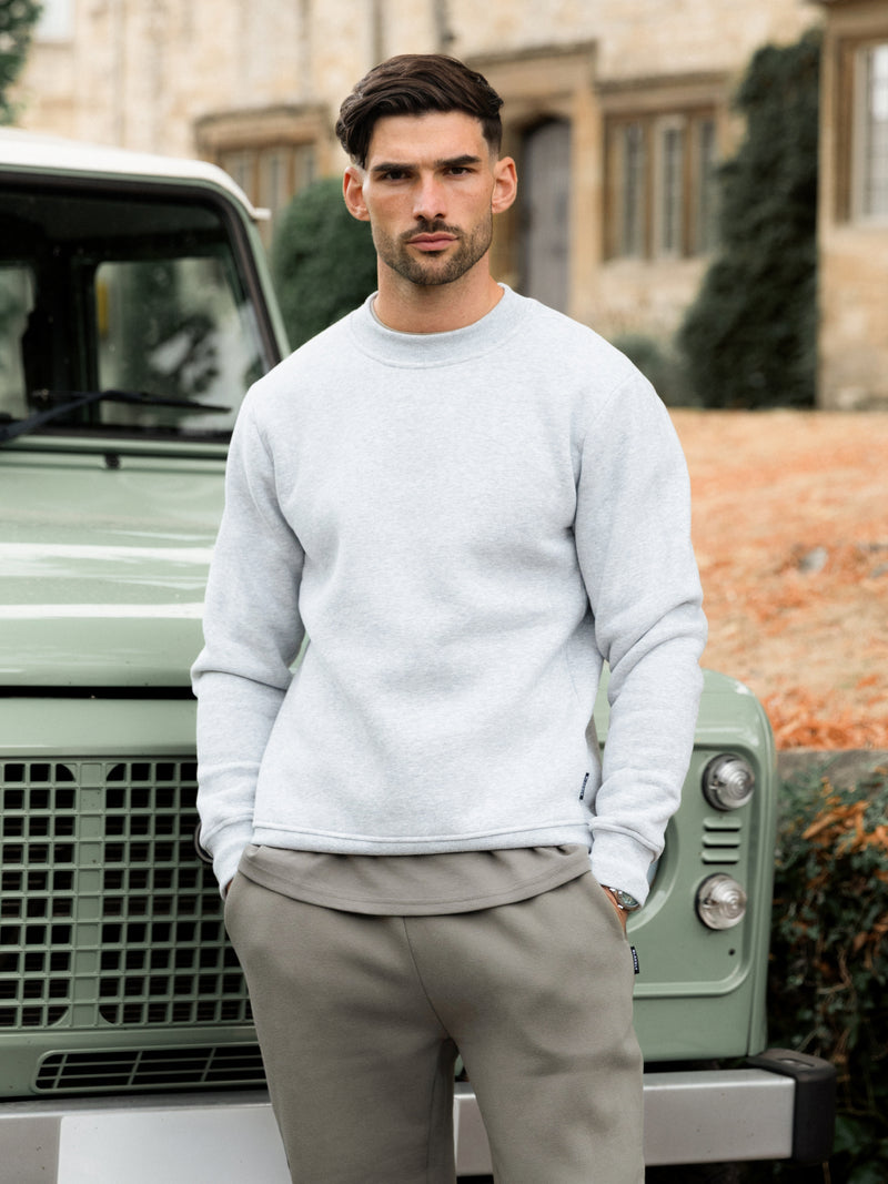 Blakely Basic Regular Fit Sweater - Marl Grey