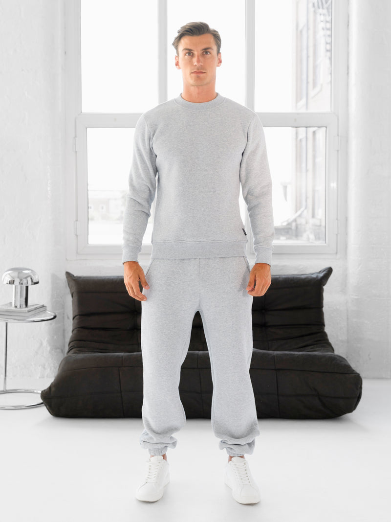 Blakely Basic Regular Fit Sweater - Marl Grey