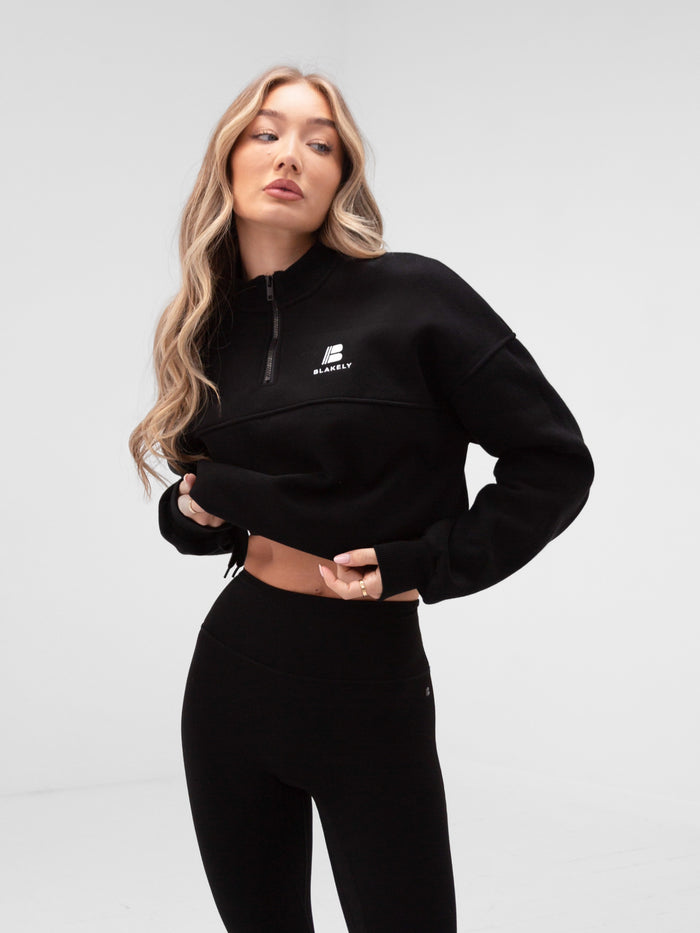 Apex Pro 1/4 Zip Sweater - Black