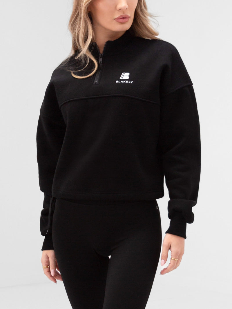 Apex Pro 1/4 Zip Sweater - Black