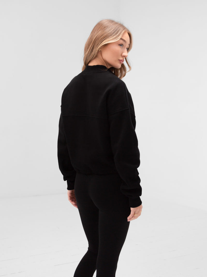 Apex Pro 1/4 Zip Sweater - Black