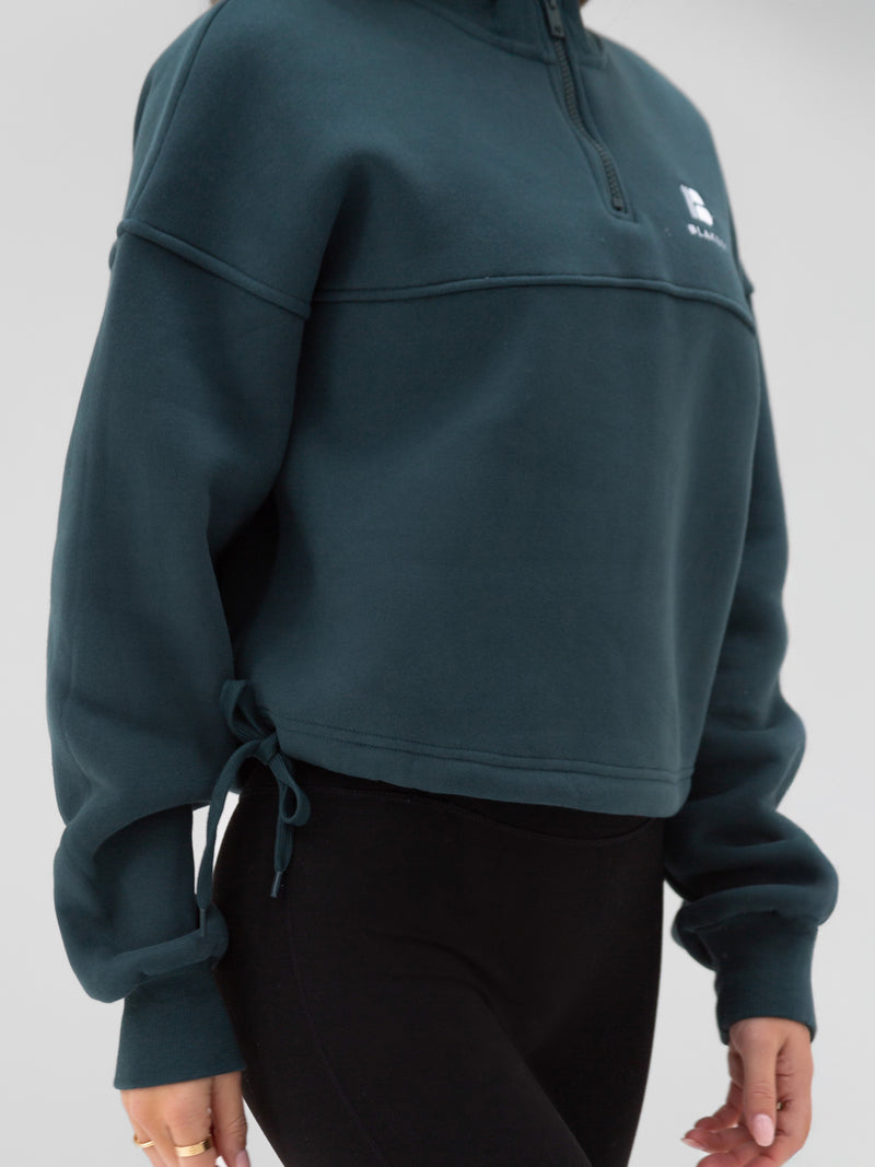 Apex Pro 1/4 Zip Sweater - Teal Green