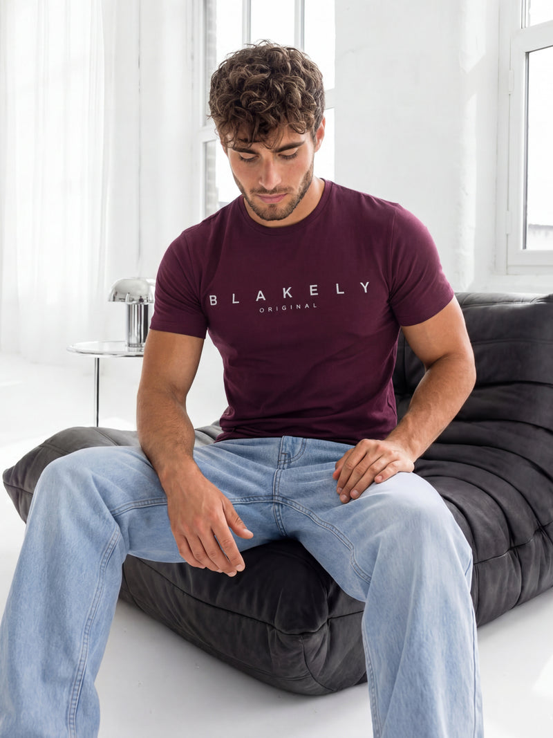 Colton T-Shirt - Burgundy