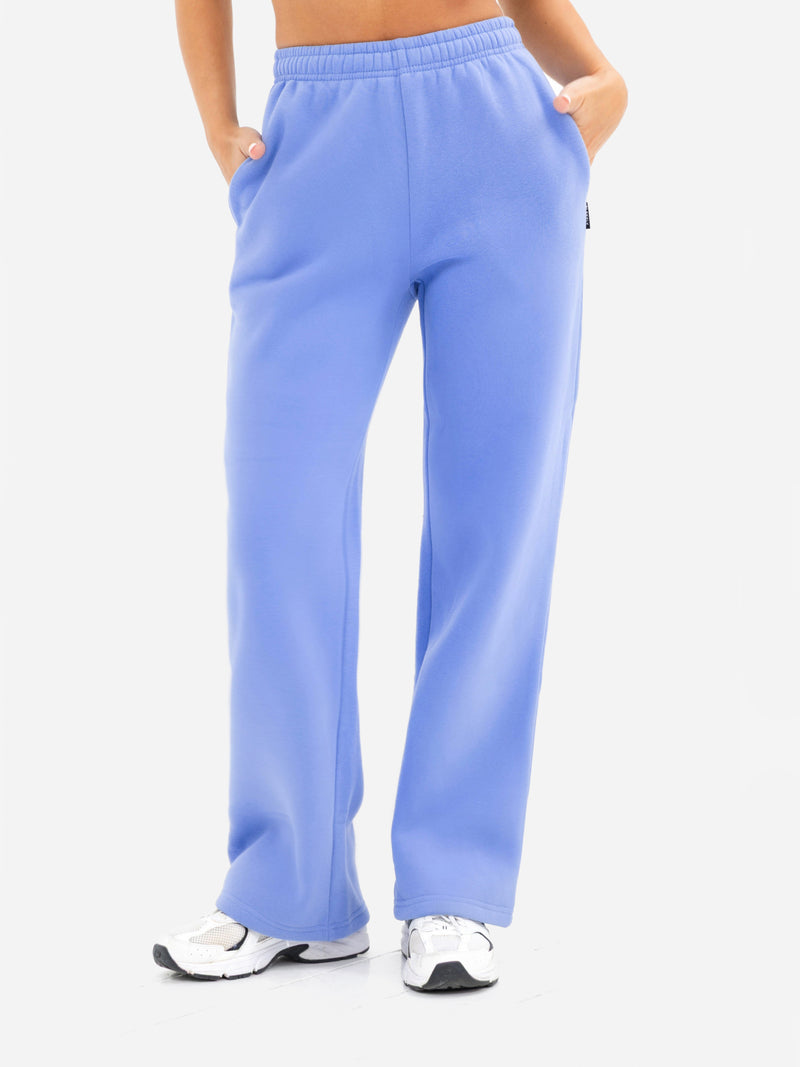 Isabel Wide Leg Sweatpants - Cornflower Blue