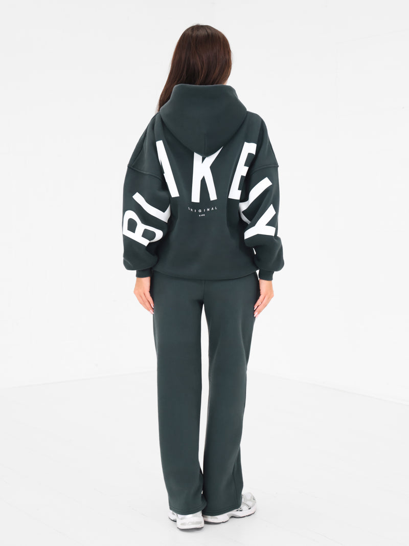 Isabel Wide Leg Sweatpants - Midnight Teal