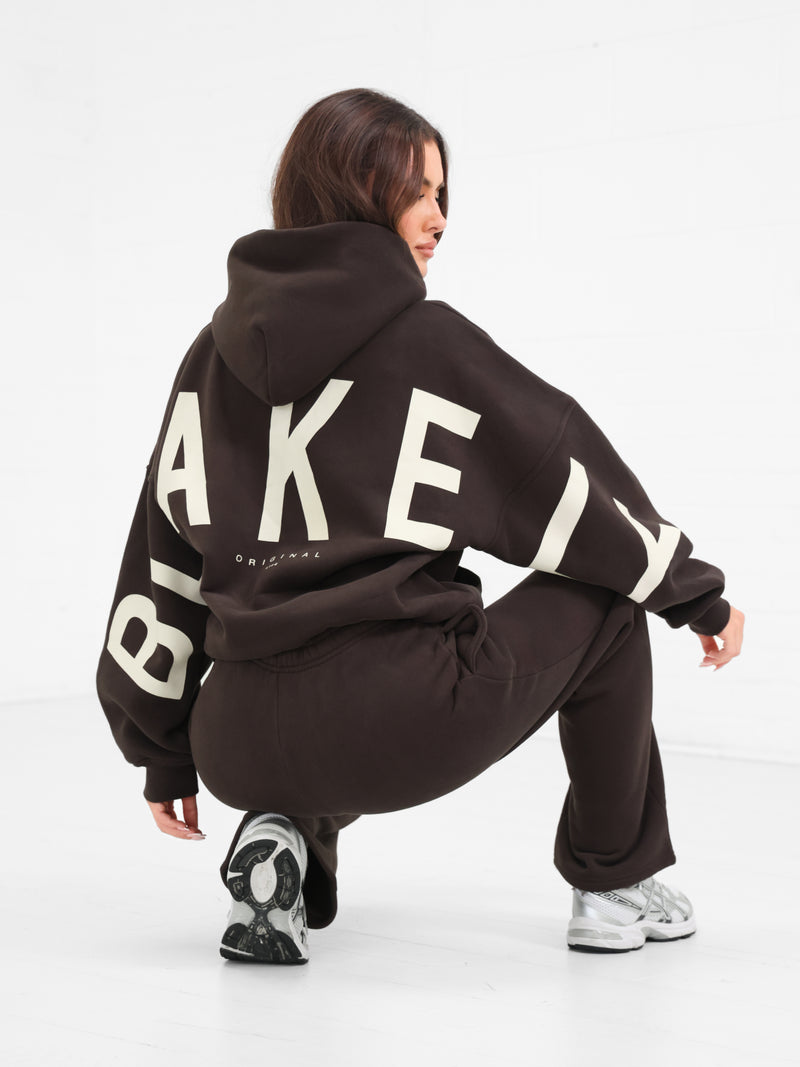 Isabel Wide Leg Sweatpants - Mocha