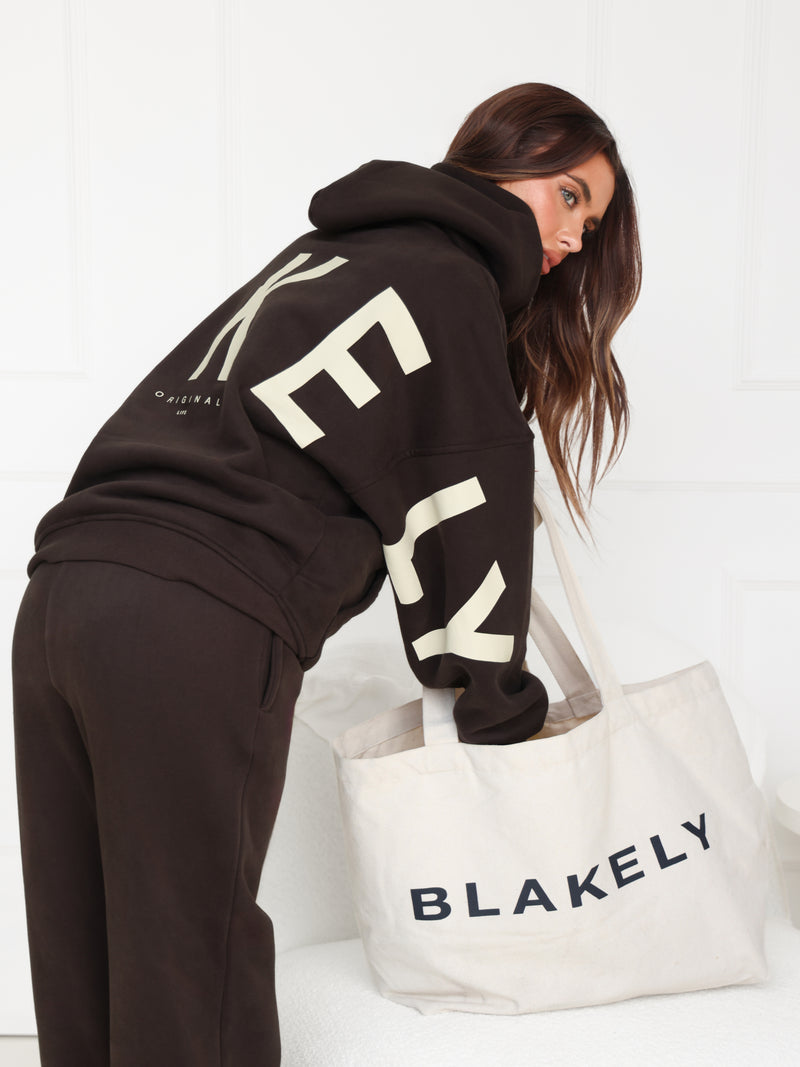 Isabel Wide Leg Sweatpants - Mocha