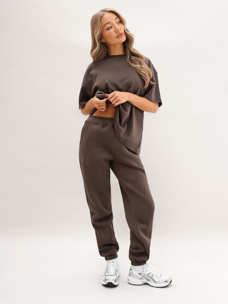 Isabel Cuffed Sweatpants - Cocoa Brown