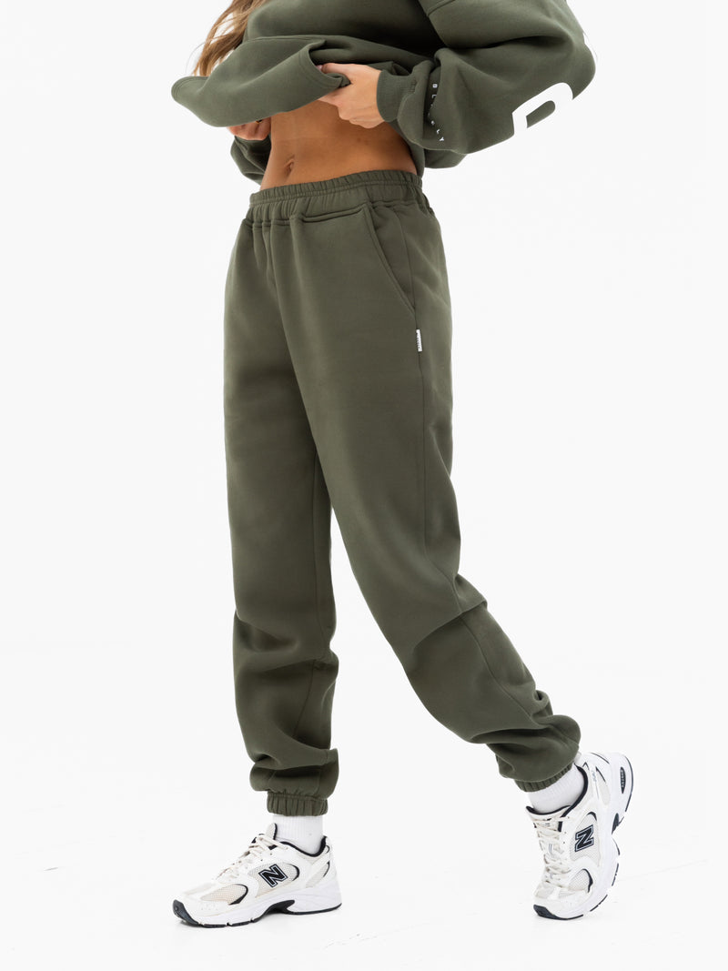 Isabel Sweatpants - Khaki Green