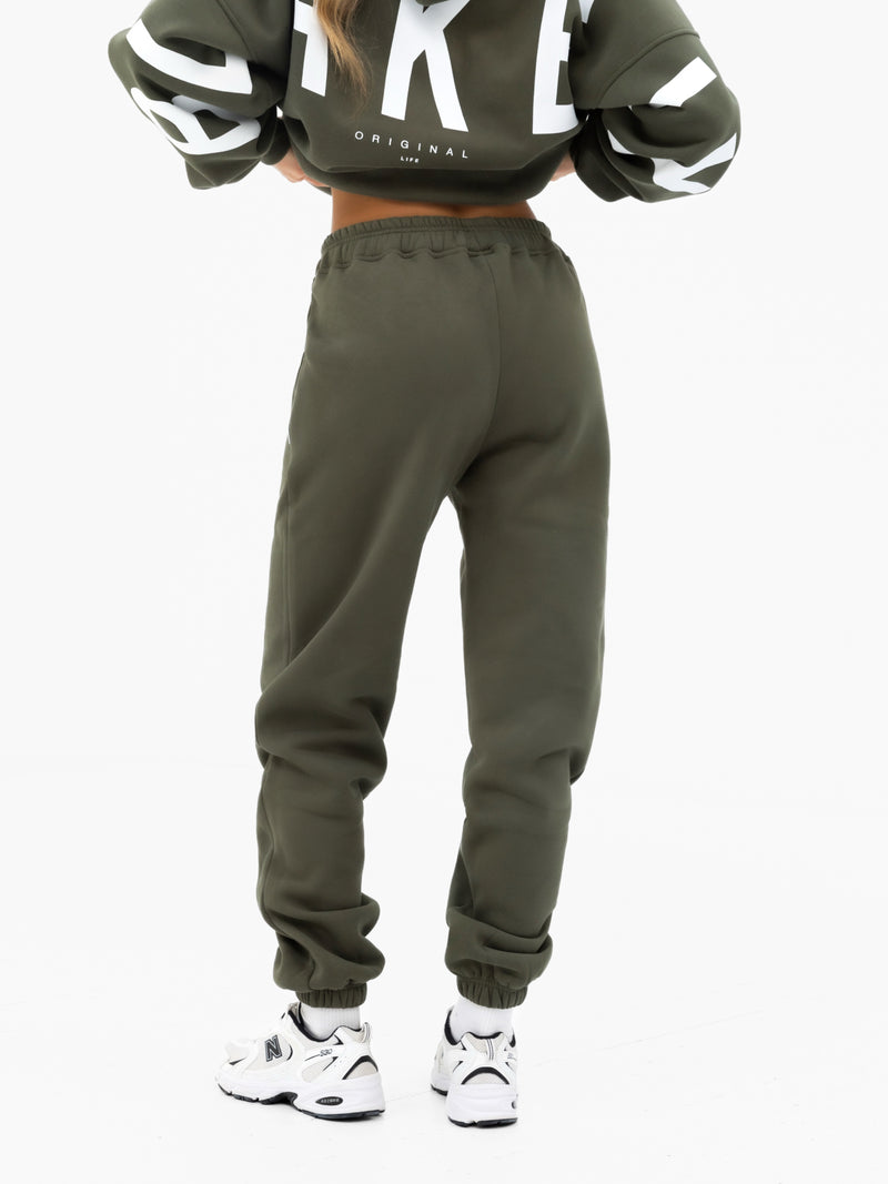 Isabel Sweatpants - Khaki Green