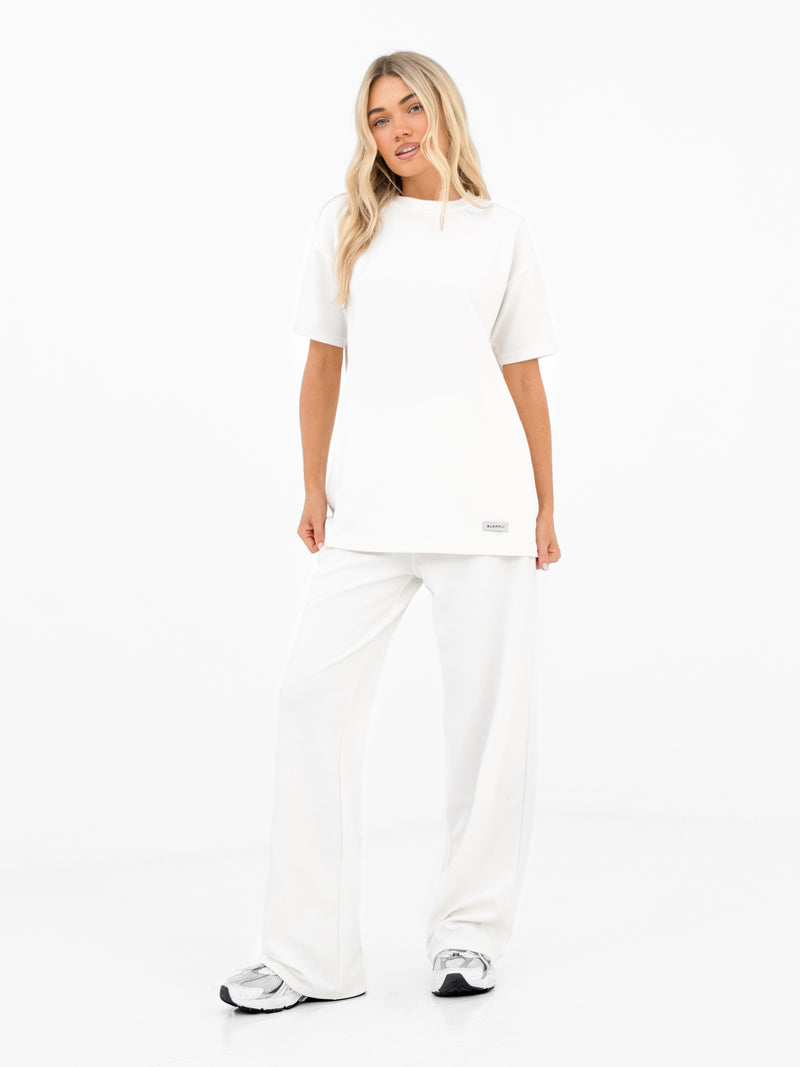 Soft Waffle Oversized T-Shirt - Off White