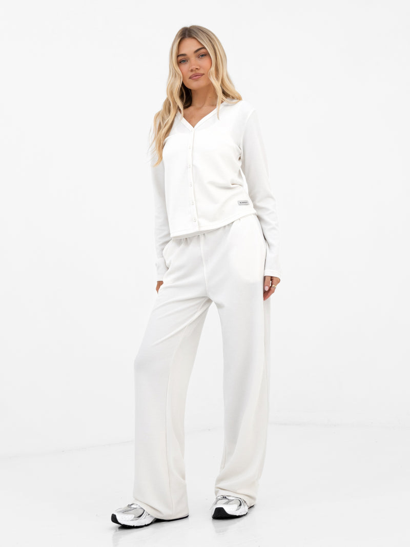 Soft Waffle Cardigan - Off White