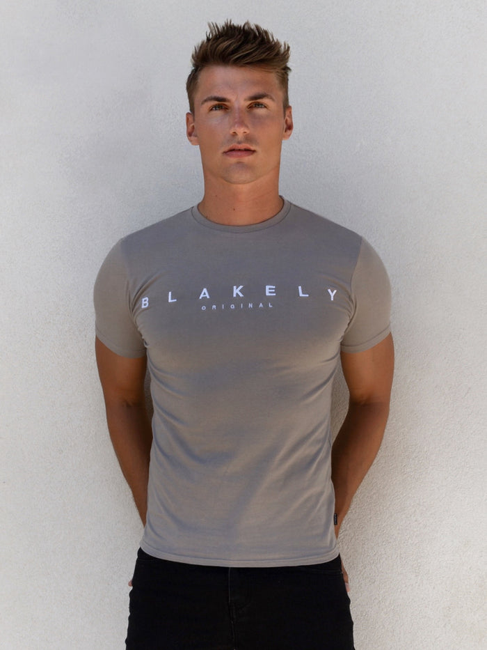 Huxon T-Shirt - Neutral Grey