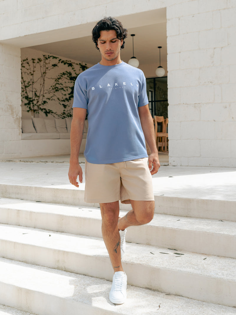 Santos Relaxed T-Shirt - Mid Blue