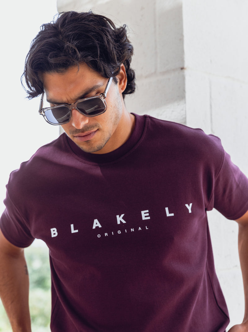 Colton Relaxed T-Shirt - Burgundy