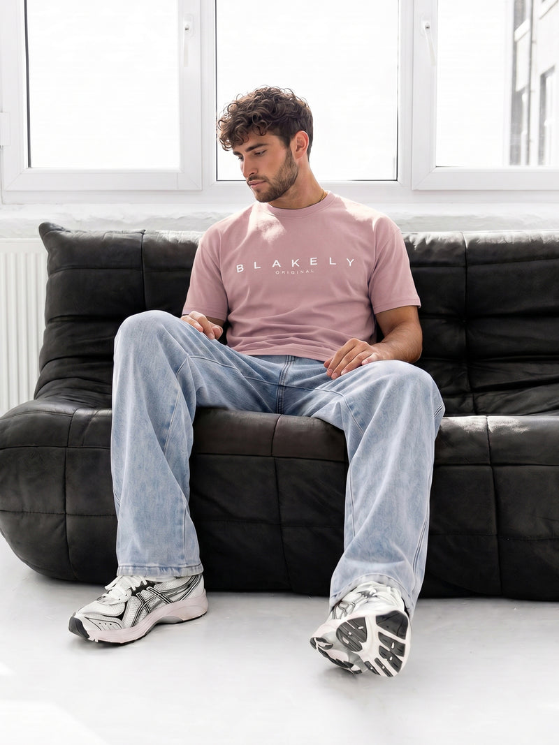 Antigua Relaxed T-Shirt - Washed Pink
