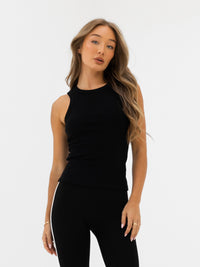 Jada Vest Top - Black