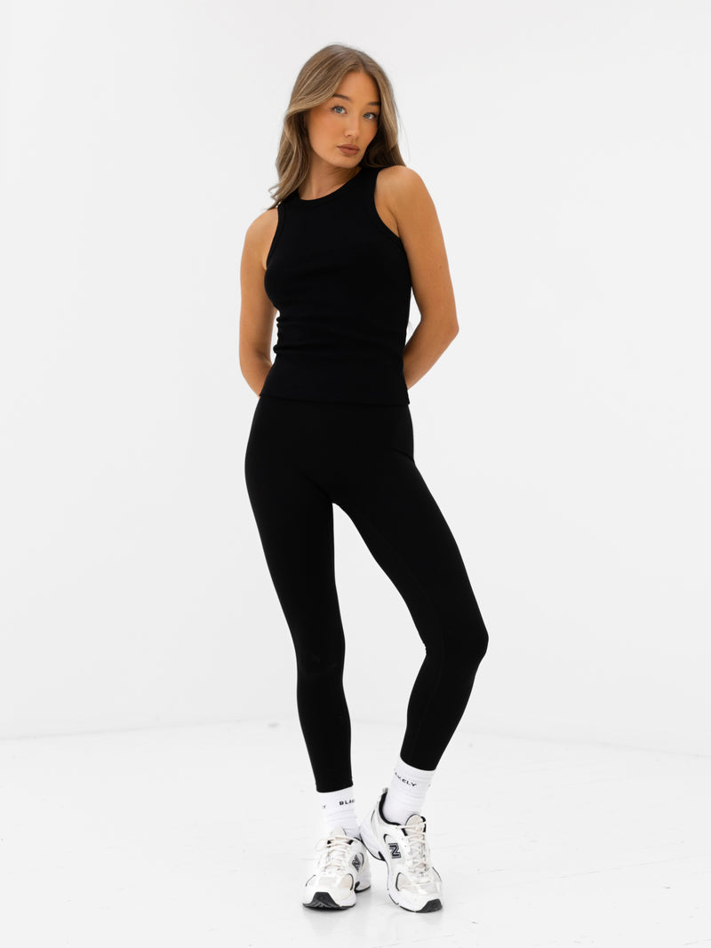 Jada Vest Top - Black