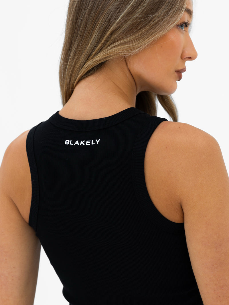 Jada Vest Top - Black