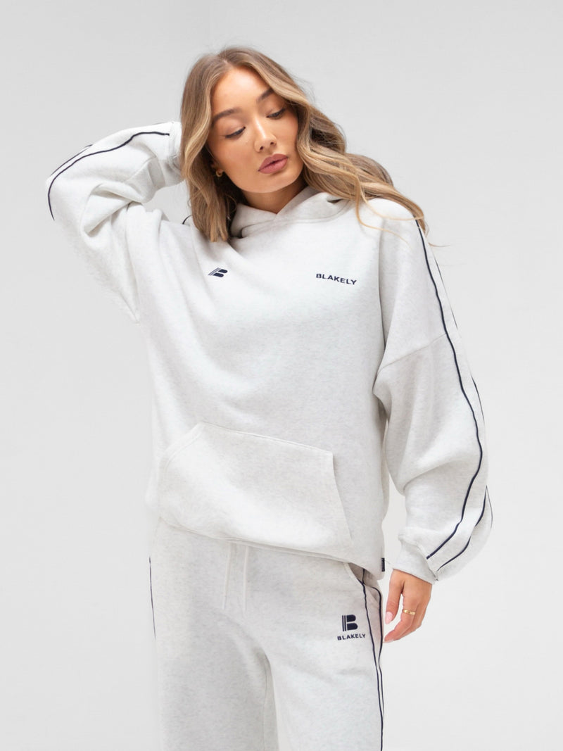 Apex Pro Oversized Hoodie - Marl White