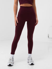 Apex Pro Compression Leggings - Deep Burgundy