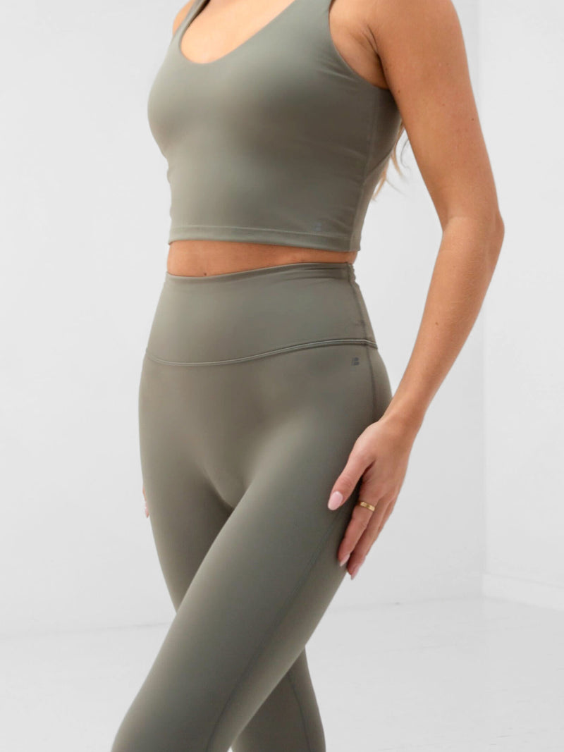 Apex Pro Compression Leggings - Safari Green