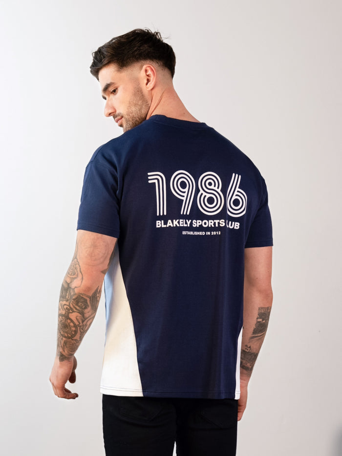 Panel Relaxed T-Shirt - True Navy