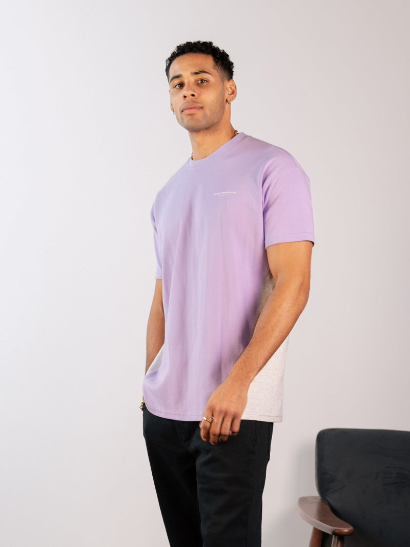 Panel Relaxed T-Shirt - Violet