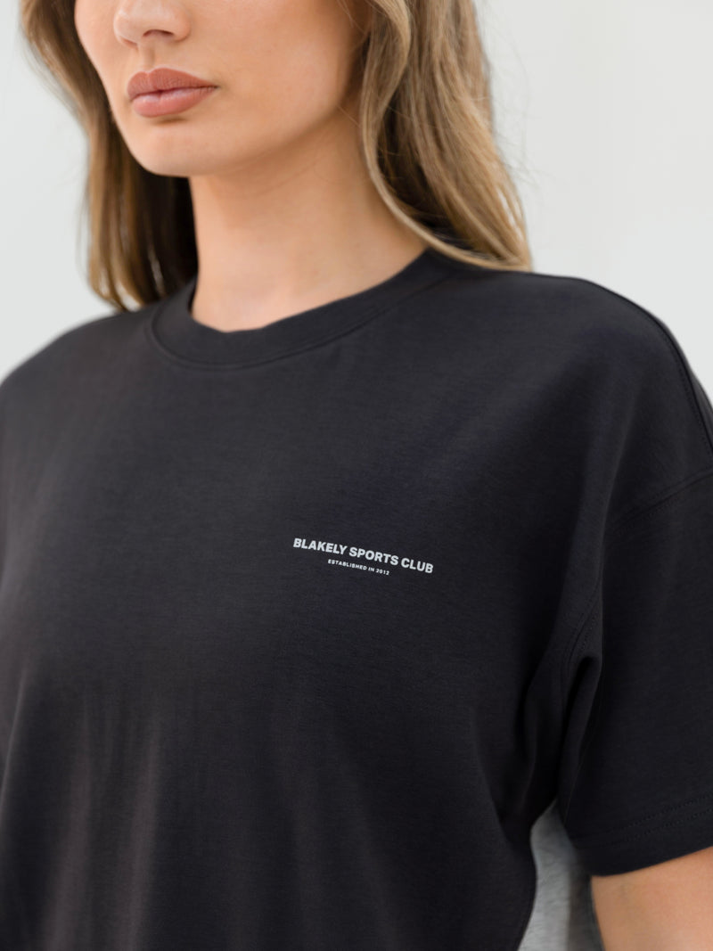 Panel Oversized T-Shirt - Graphite