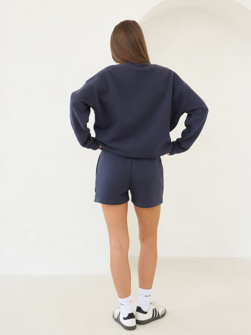 Blakely Basic Oversized Sweater - True Navy