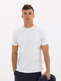 Tonal Varsity Relaxed T-Shirt - Marl White