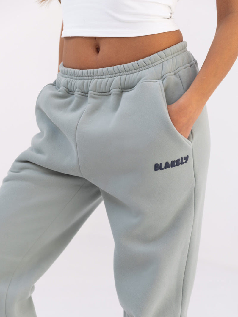 Cloud Print Sweatpants - Mineral Blue